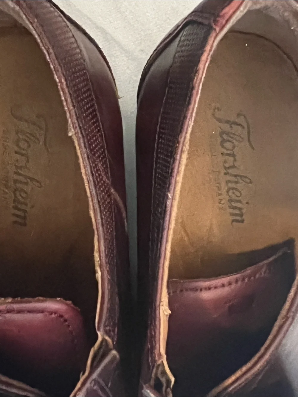 Florsheim Men’s Double Monk Strap Oxfords - Burgundy